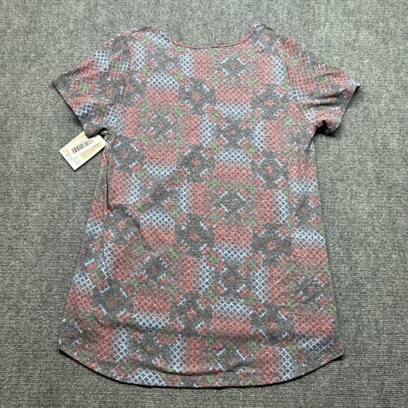 LulaRoe Lot of 2 Classic T-Shirt Womens L Multicolor Geometric Short Sleeve New - Picture 7 of 7
